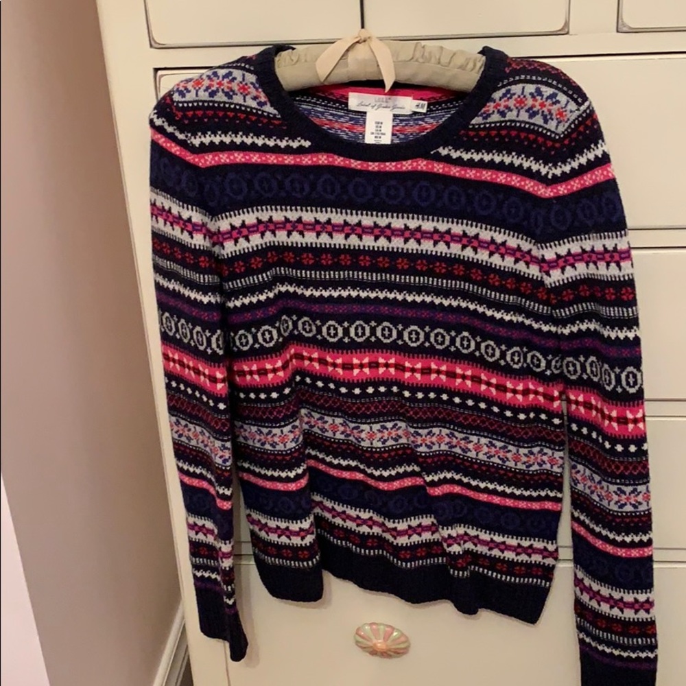 Cotton fair isle sweater